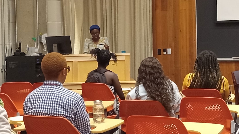 Student Speaker at the Black Studies Spring Showcase in 2022