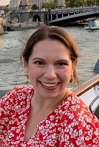 Laura is in the French MA and is pictured in a boat!