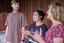 Students present in an outdoor classroom.