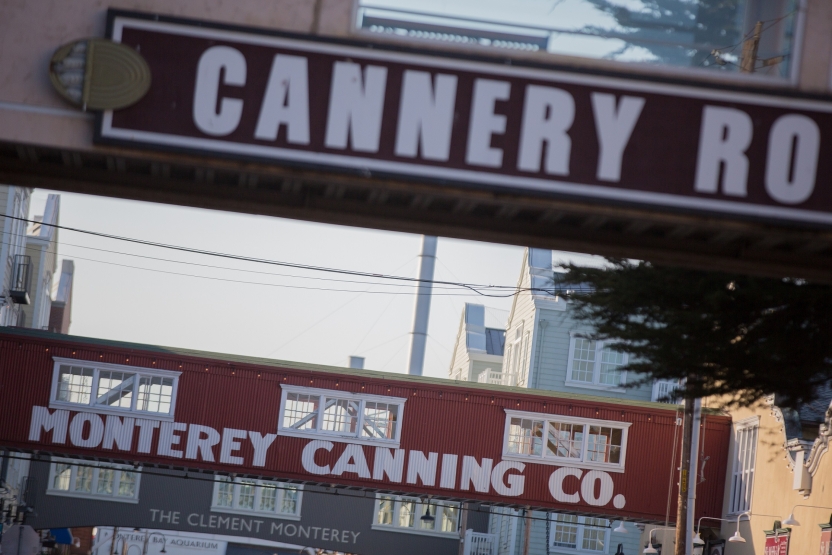 A sign in Monterey reading "Cannery Row"