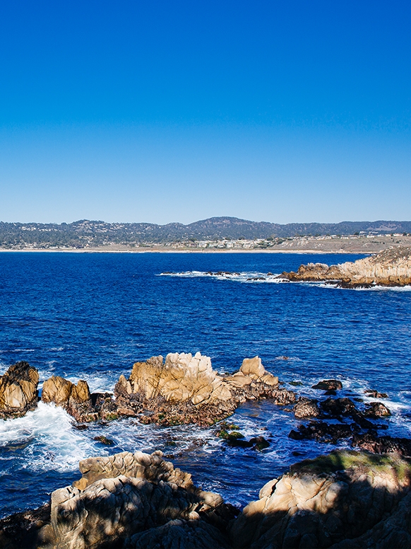 View of the pacific ocean in Monterey California