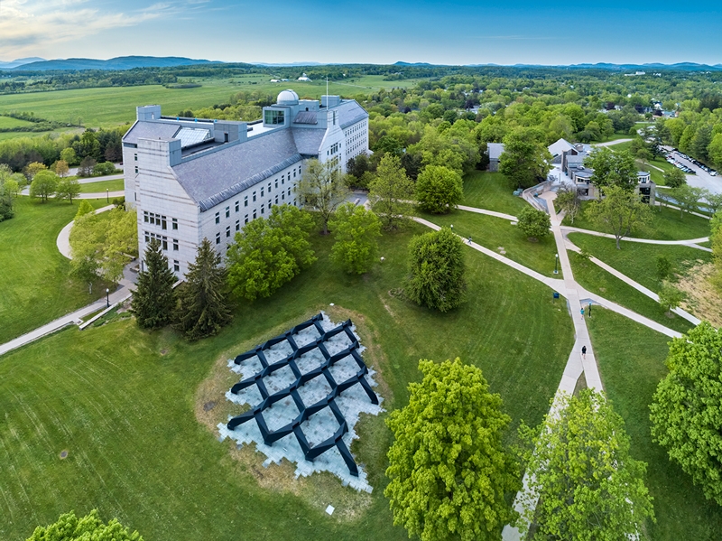 McCardell Bicentennial Hall aerial photo