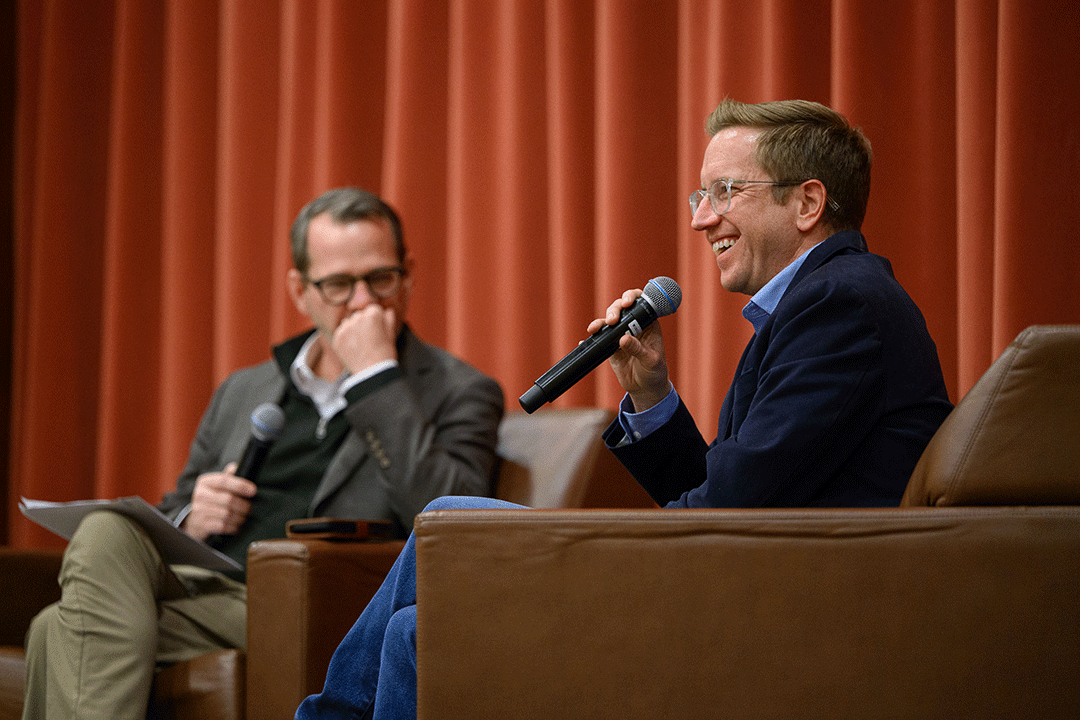 Ian interviewing Jamie 