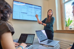 Crodelle, Jennifer in classroom
