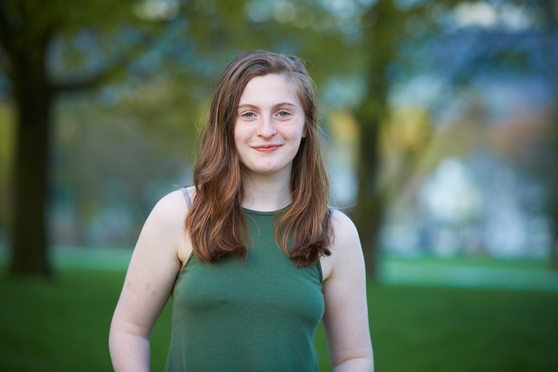Madison Middleton, a Middlebury first-year student, took the new course titled Digitizing Folk Music History.