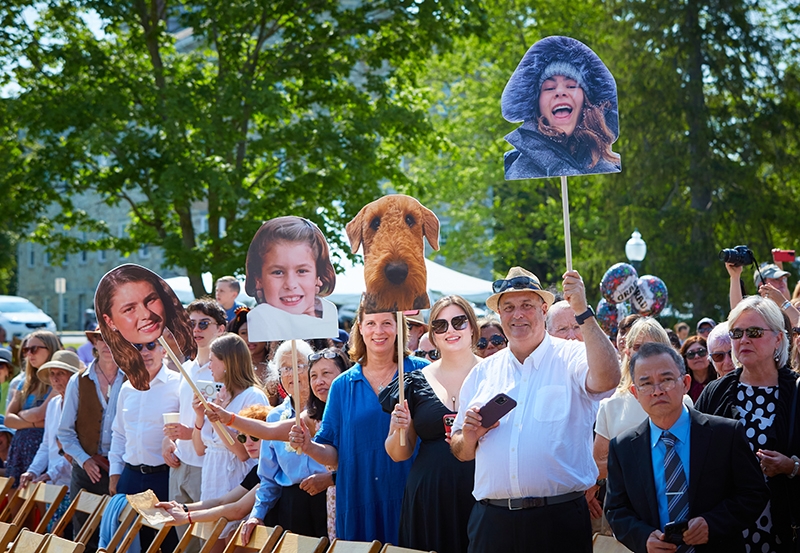 Friends and family at Middlebury Commencement