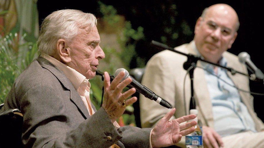Jay and Gore Vidal at an event before Gore's death