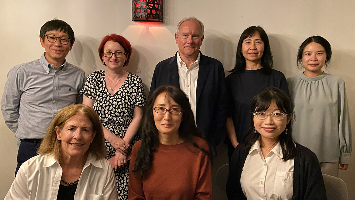 Yu Miri with Japanese Faculty