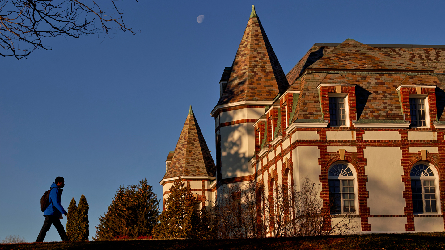 chateau with the moon