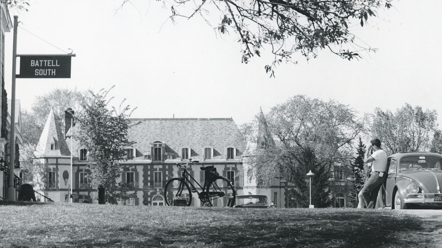 chateau with VW Beetle