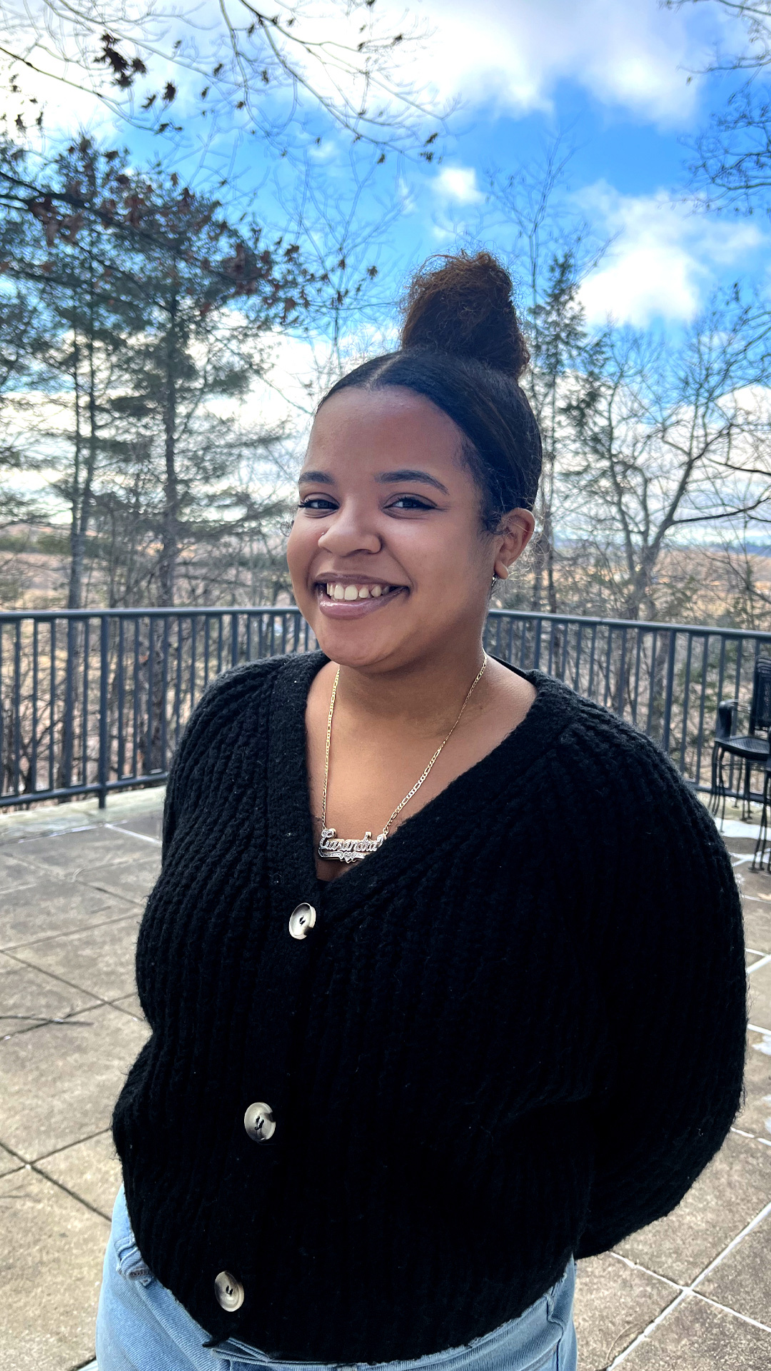 Image of a student for a video thumbnail