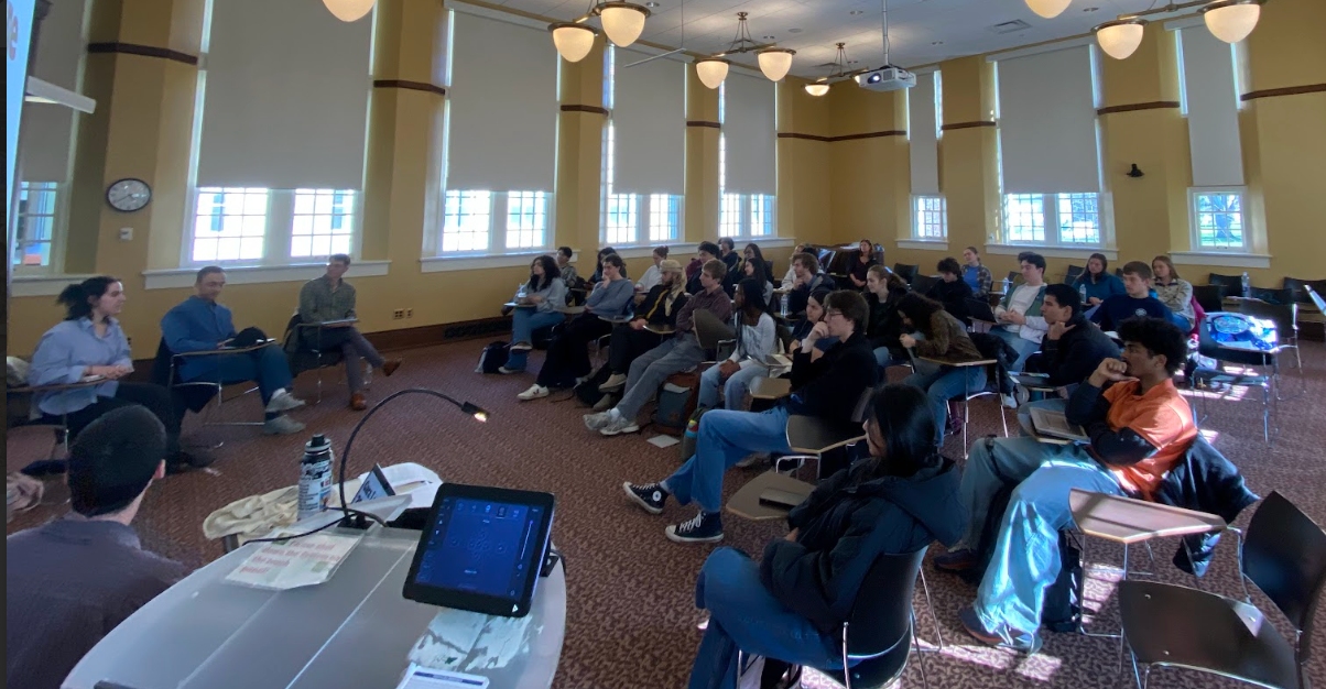 Over thirty students joined for a Panel and Q&A.