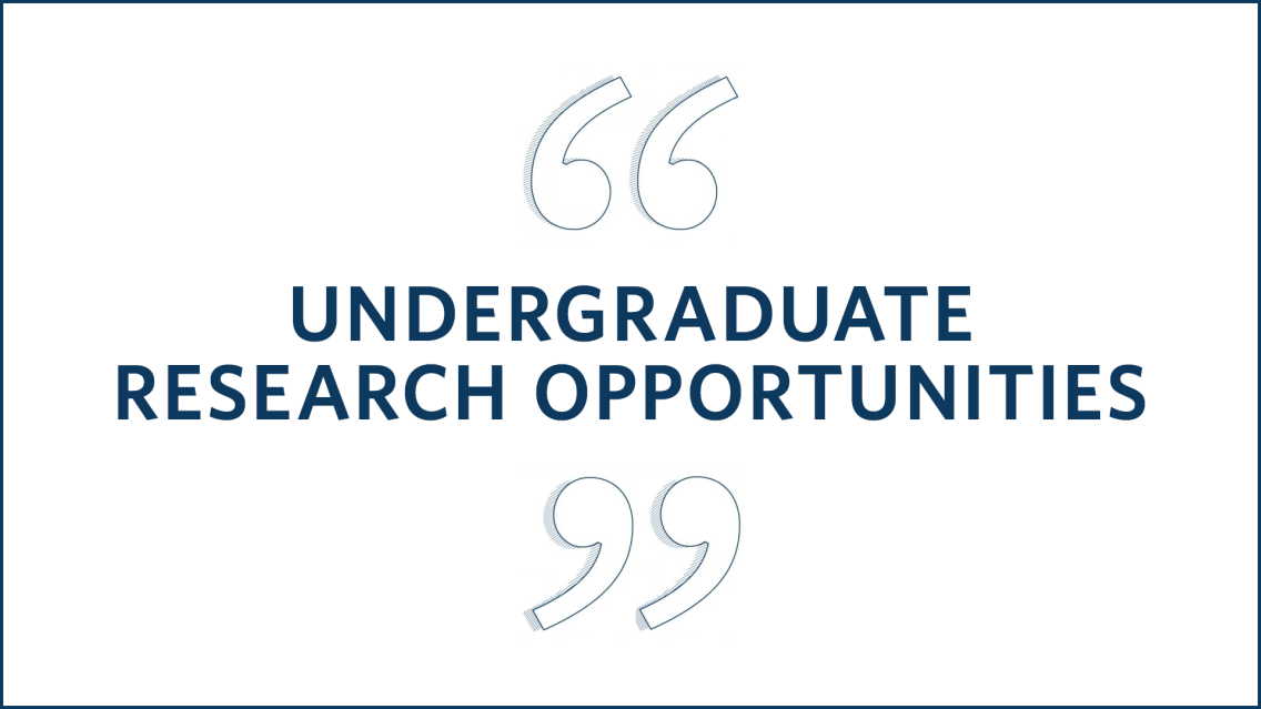 Undergraduate Research Opportunities