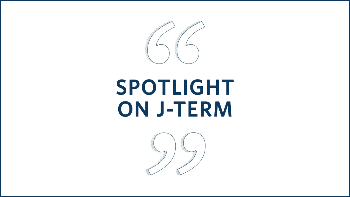 Text that says Spotlight on J-Term