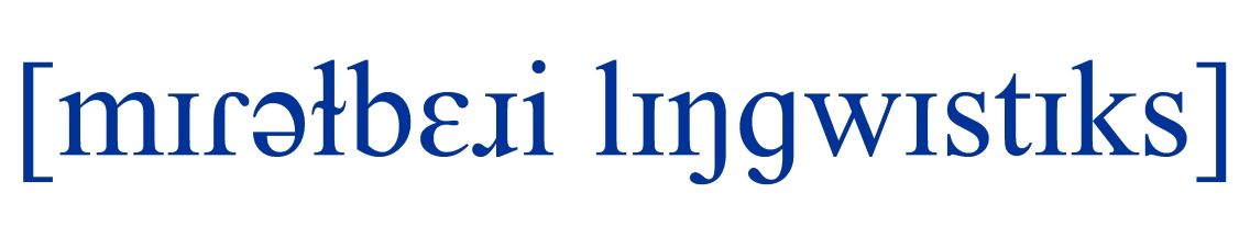 Middlebury Linguistics spelled out in the International Phonetic Alphabet