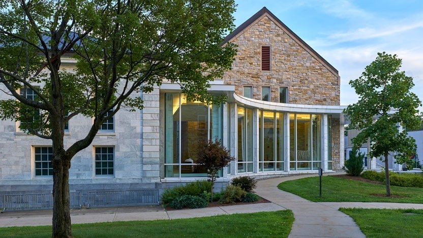 Photo of the Axinn Center for the Humanities building