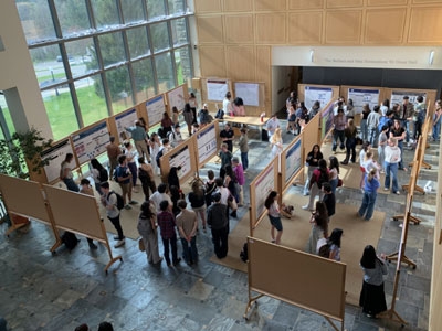 Aerial view of the Spring Student Symposium.