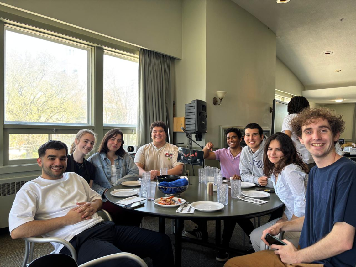 Students at Arabic Language Tables