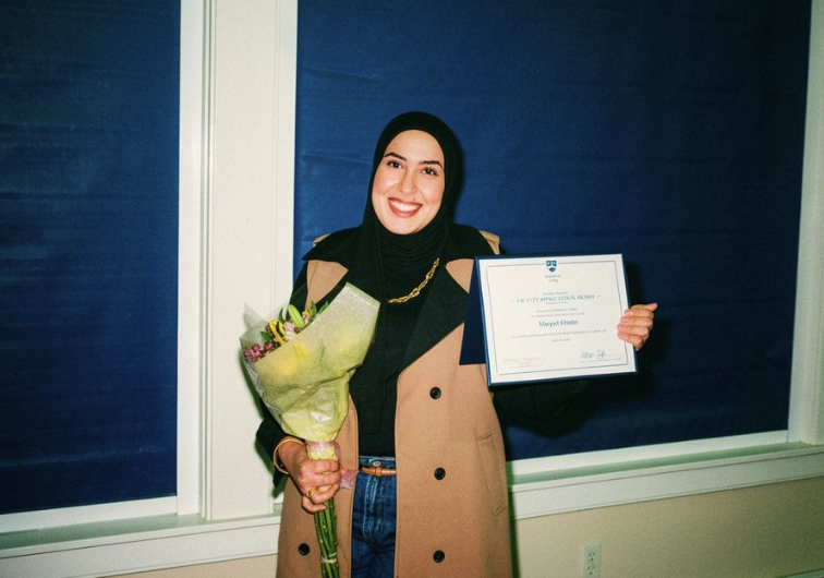 Professor Khader at the ceremony.