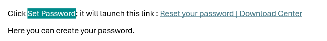 Click [ Set Password ]