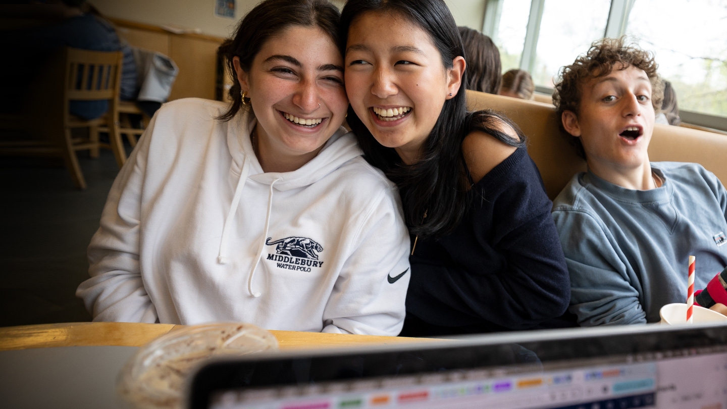 Students in Crossroads Cafe
