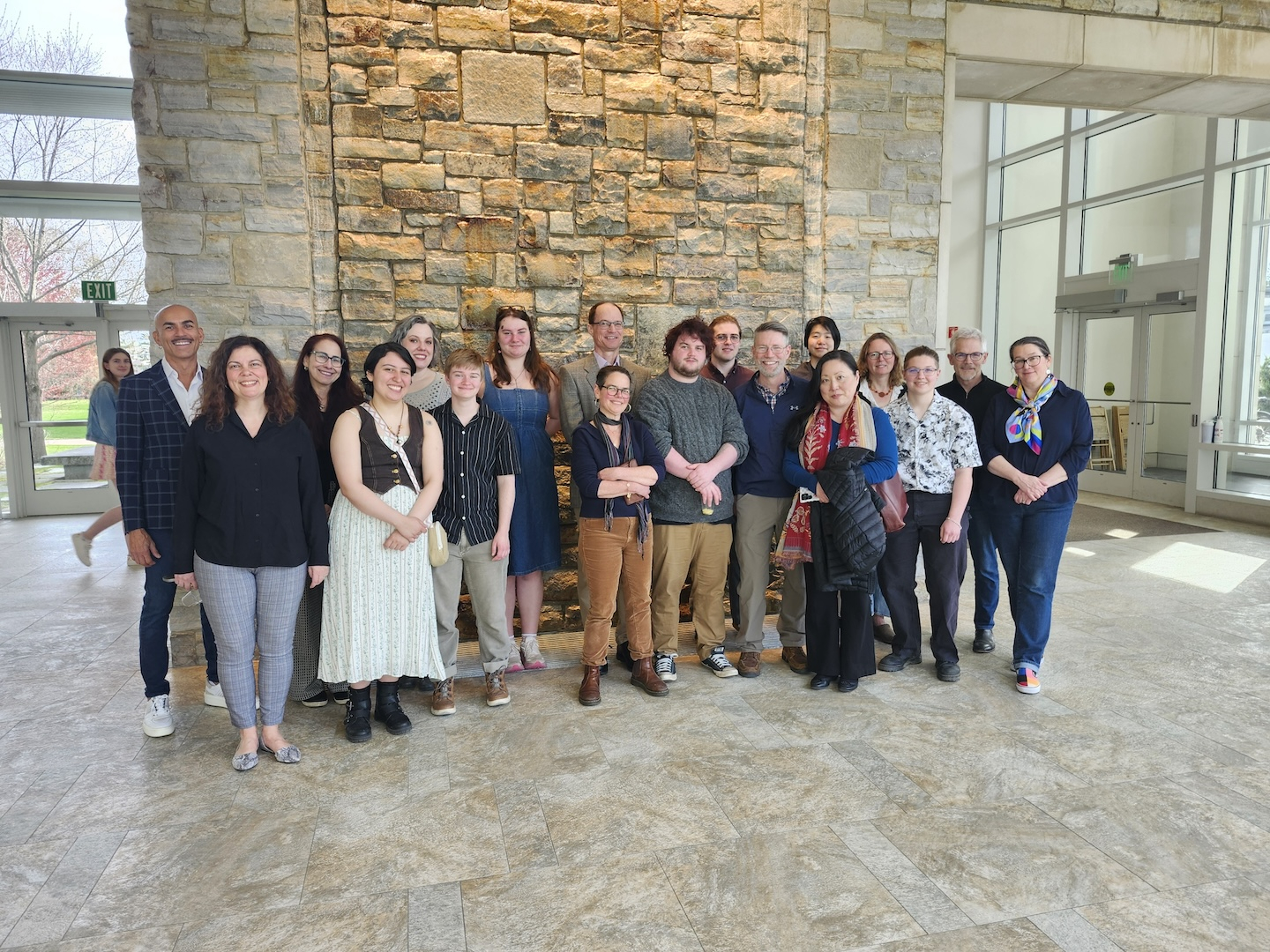 group photo of Jim's Virtue team