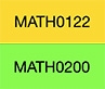 Boxes with text MATH 0122 and MATH 0200