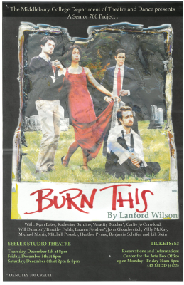 Burn This poster