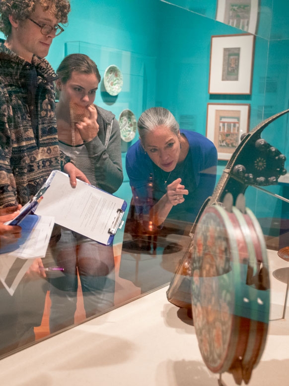 Students in class at the Museum of Art.