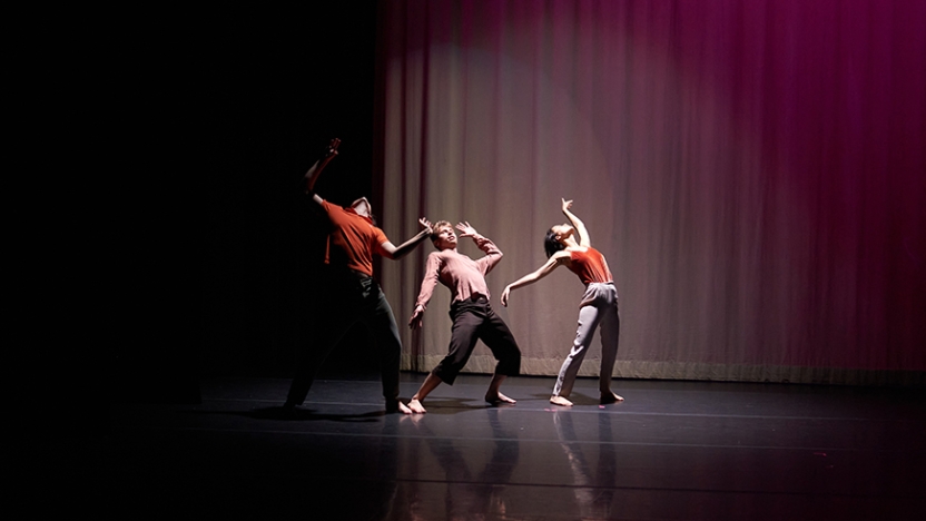 Middlebury dancers practice.