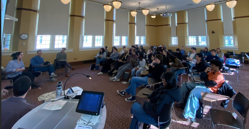 Over thirty students joined for a Panel and Q&A.