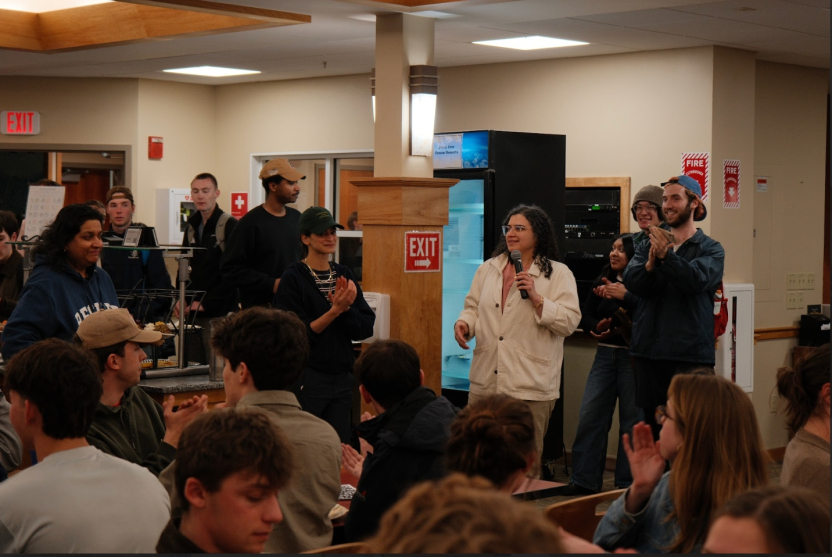 Dima Adra announces the Dinner at Proctor.