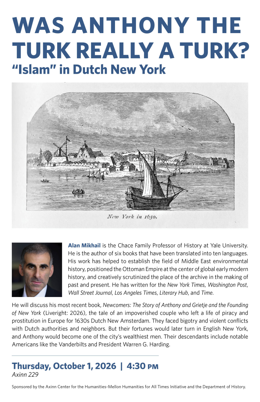 Alan Mikhail guest lecture 10/1