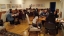 Students enjoying playing board games at the BLST Game Night.