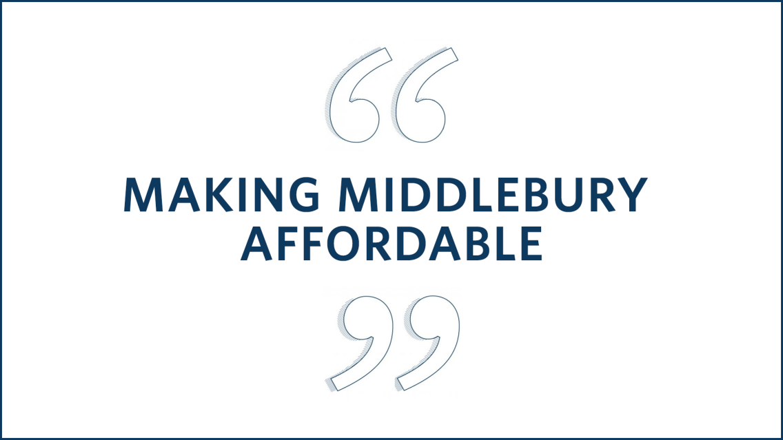 Making Middlebury Affordable thumbnail