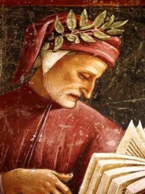A painting of Dante Alighieri.