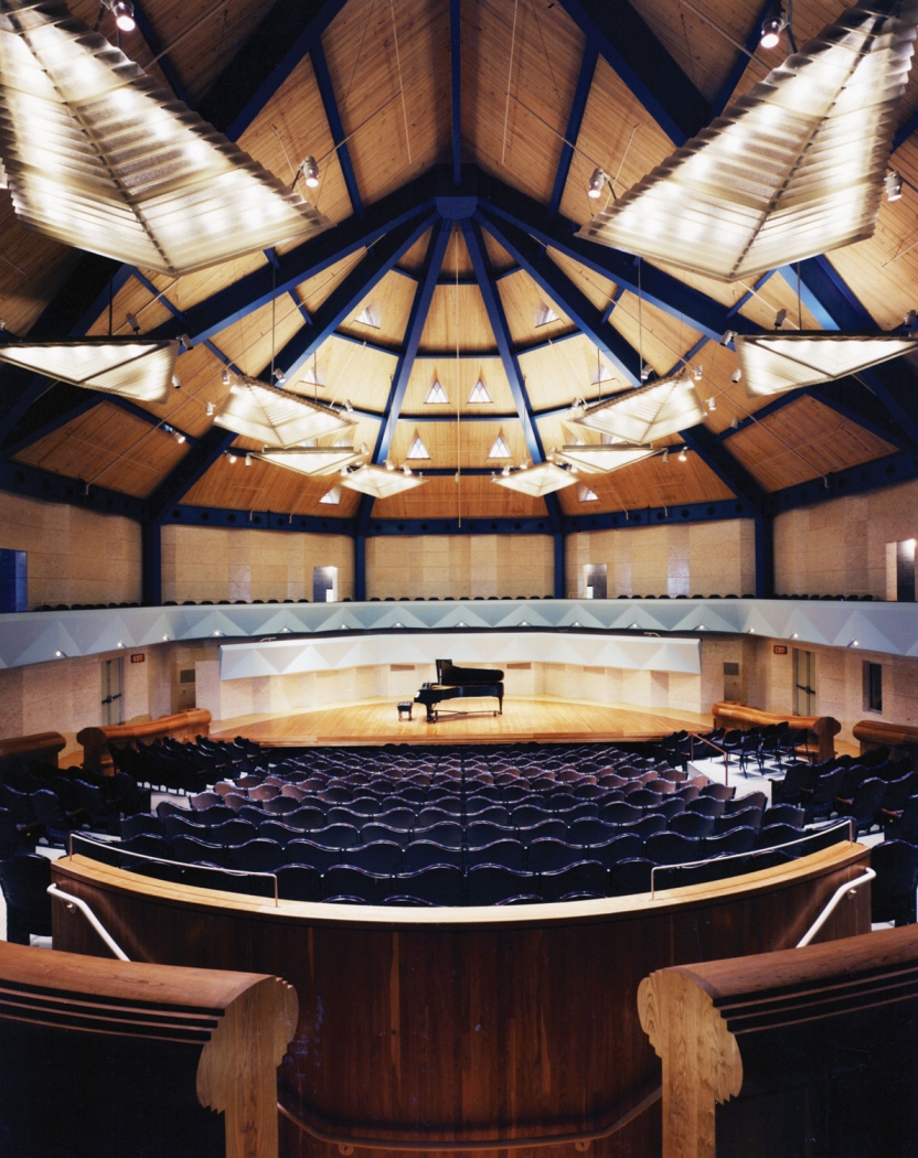 The Robison Concert Hall in the Mahaney Arts Center.