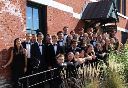 College Choir at performances of Verdi's LA TRAVIATA, October 2014.