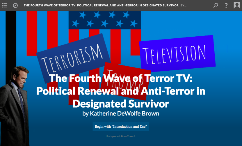 Front page of student web project titled "Fourth Wave of Terror TV"
