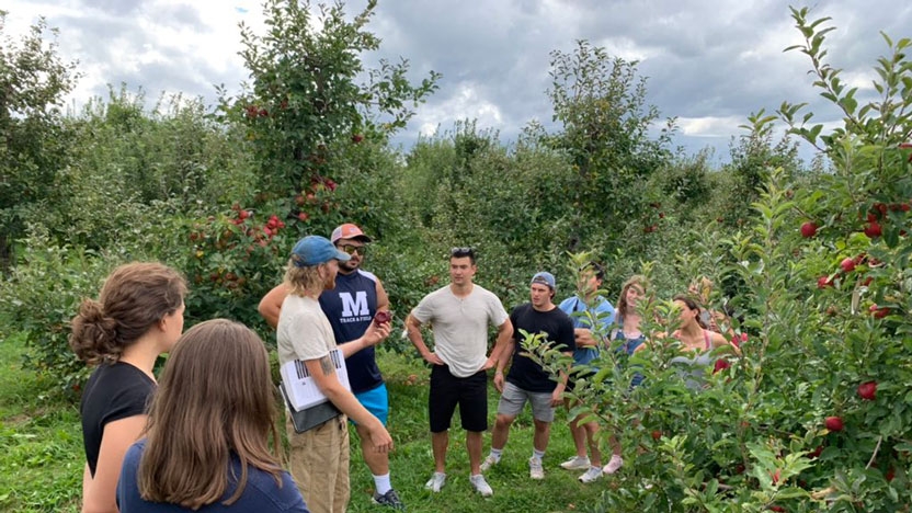 Entomology field trip to a local apple orchard.