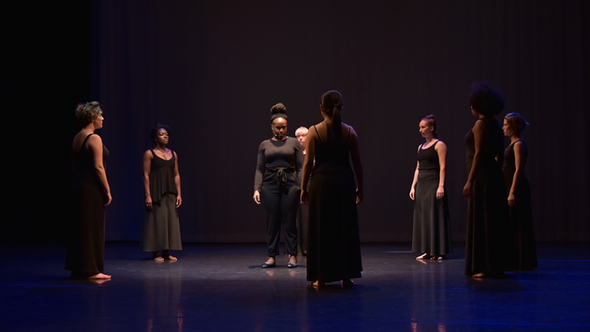 Middlebury Dancers practice.