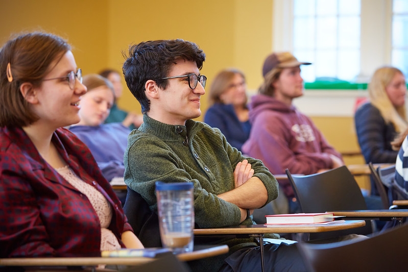 Students attending Dr. Jeremy Greene's lecture