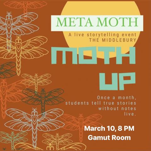 Moths to represent the story telling Moth up org