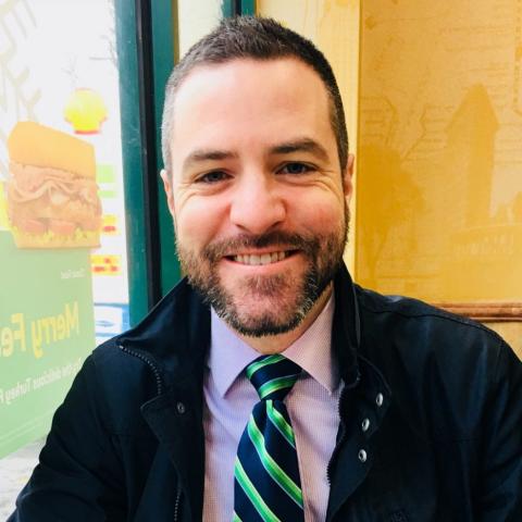 Man with beard smiling