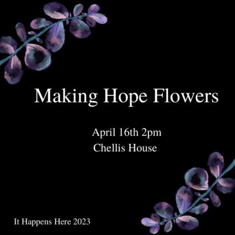 Poster with flowers on it