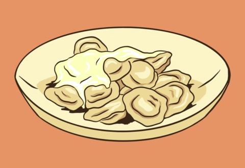 Illustration of dumplings.