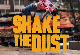 Movie poster that says shake the dust
