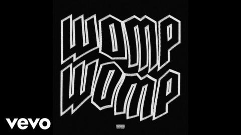 Black background with Womp Womp in white lettering