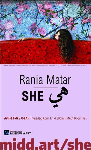 Guest artist and photographer, Rania Matar