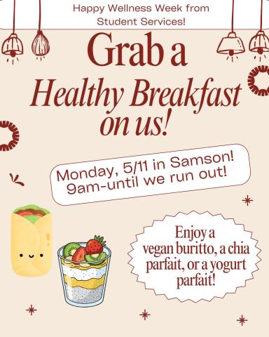 poster with breakfast foods on it